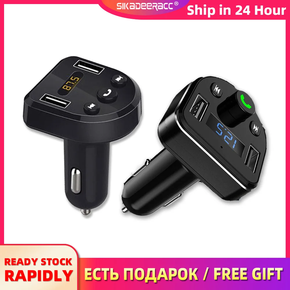 Car Charger Bluerooth Handsfree FM Transmitter LCD Car MP3 Player Mobile Phone Tablets Dual USB Charger For Samsung S8 S9 Xiaomi
Car Charger Bluerooth Handsfree FM Transmitter LCD Car MP3 Player Mobile Phone Tablets Dual USB Charger For Samsung S8 S9 Xiaomi
