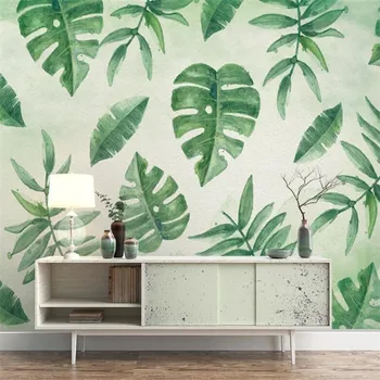 Custom custom wallpaper mural european retro plant banana leaf mural background wall
Custom custom wallpaper mural european retro plant banana leaf mural background wall
