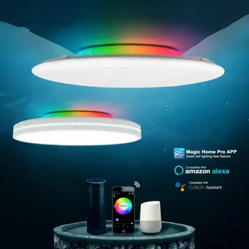 Modern LED Smart Ceiling Light WiFi / APP Intelligent Control Ceiling lamp RGB Dimming 36W / 48W / 60W / 72W
Modern LED Smart Ceiling Light WiFi / APP Intelligent Control Ceiling lamp RGB Dimming 36W / 48W / 60W / 72W