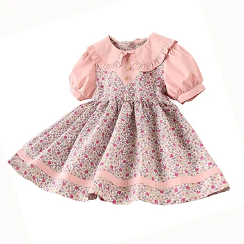 2020 new summer short sleeve chiffon dress age for 1 - 6 yrs toddler girls cute ruffle dress baby girl vintage noble pink frocks 
2020 new summer short sleeve chiffon dress age for 1 - 6 yrs toddler girls cute ruffle dress baby girl vintage noble pink frocks