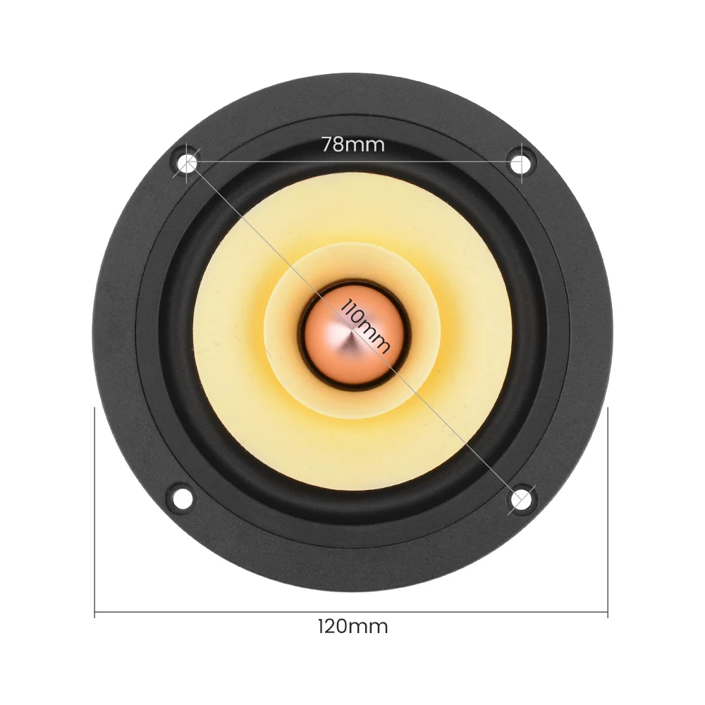 AIYIMA 4 дюймовый аудио Полнодиапазонный динамик колонка 8 Ом 25 Вт усилитель звука