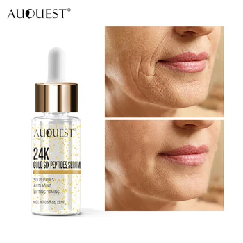AuQuest 24K Gold Face Serum Peptides Anti Aging Wrinkles Remover Moisturing Serum Skin Lifting Essence Liquid Facial Care 15ml
AuQuest 24K Gold Face Serum Peptides Anti Aging Wrinkles Remover Moisturing Serum Skin Lifting Essence Liquid Facial Care 15ml