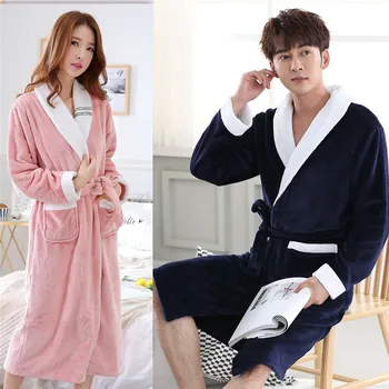 V-neck Lounge Thicken Nightwear Coral Fleece Sleepdress Robe Lovers Sexy Loose Casual Nightgown Winter New For Couple Sleepwear
V-neck Lounge Thicken Nightwear Coral Fleece Sleepdress Robe Lovers Sexy Loose Casual Nightgown Winter New For Couple Sleepwear