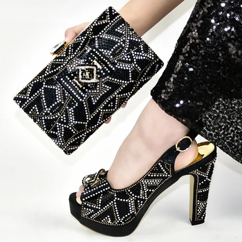 Italian shoes with matching bags fashion ladies high heel shoes black 12CM african shoes and bags matching set for dress 688-3
Italian shoes with matching bags fashion ladies high heel shoes black 12CM african shoes and bags matching set for dress 688-3