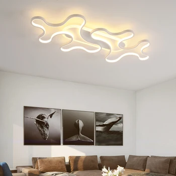 New listing Modern LED Ceiling Chandelier For Living Room Bedroom Study RC Dimmable Black White 110-220V Chandelier Fixtures
New listing Modern LED Ceiling Chandelier For Living Room Bedroom Study RC Dimmable Black White 110-220V Chandelier Fixtures