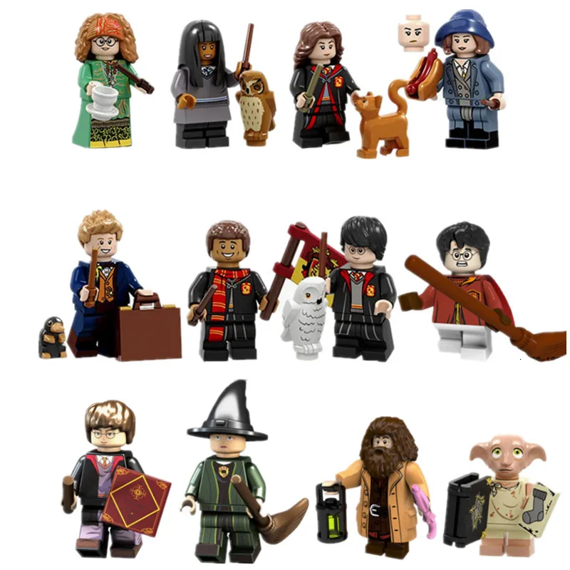 Legoings Harri Magic Series Figure Professor Building Blocks Snape Hooch Hagrid Dobby Moody Quirrell Filch Voldemort Toys Gifts 
Legoings Harri Magic Series Figure Professor Building Blocks Snape Hooch Hagrid Dobby Moody Quirrell Filch Voldemort Toys Gifts