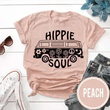 Women Hippie Soul Car Floral Ladies Top Funny Peach Letters Short Sleeve Summer Casual Hipster Tee T-Shirt
Women Hippie Soul Car Floral Ladies Top Funny Peach Letters Short Sleeve Summer Casual Hipster Tee T-Shirt