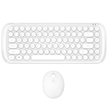 Cute Pink Computer Wireless Keyboard Office Wireless Mouse 2.4G Keyboard and Mouse Set Round Key Cap Keyboard Mini Gaming
Cute Pink Computer Wireless Keyboard Office Wireless Mouse 2.4G Keyboard and Mouse Set Round Key Cap Keyboard Mini Gaming