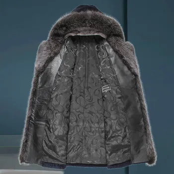 Sheep Shearling Real Fur Coat Men Winter Jacket Hooded Big Racoon Fur Collar Men's Natural Fur Warm Luxury Jackets KJ850
Sheep Shearling Real Fur Coat Men Winter Jacket Hooded Big Racoon Fur Collar Men's Natural Fur Warm Luxury Jackets KJ850