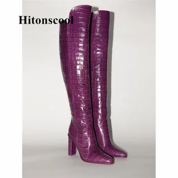 Brand Design Women Pointed Toe Stiletto Heel Over Knee Boots Slip-on White Black High Heel Long Boots Motorcycle Shoes 
Brand Design Women Pointed Toe Stiletto Heel Over Knee Boots Slip-on White Black High Heel Long Boots Motorcycle Shoes