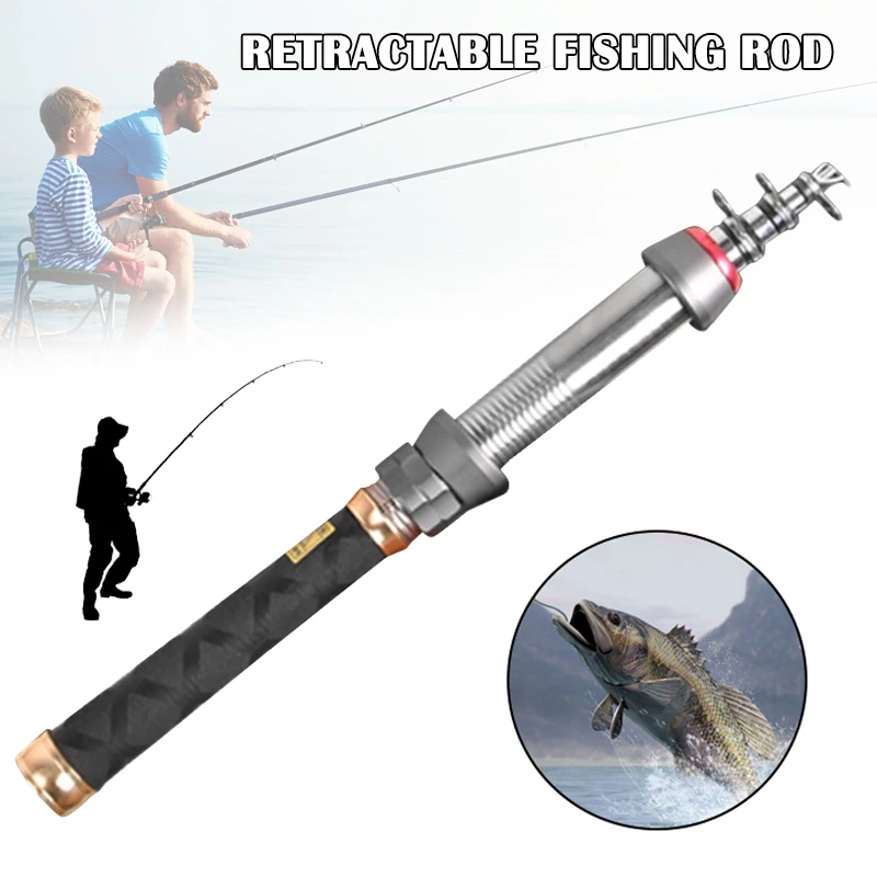 Newly Ultrashort Fishing Rod Carbon Fiber Telescopic Portable Ocean Sea PoleTackle BFE88 | Спорт и развлечения