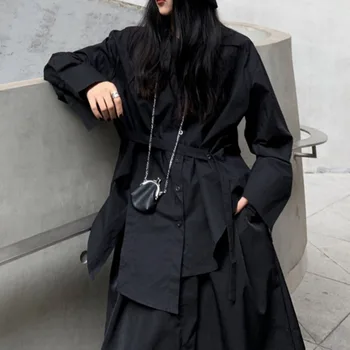 2020 New Spring Korea Style Full Sleeve Turn-down Single Breasted Irregular Vintage Loose Black Blouse ZA2407
2020 New Spring Korea Style Full Sleeve Turn-down Single Breasted Irregular Vintage Loose Black Blouse ZA2407