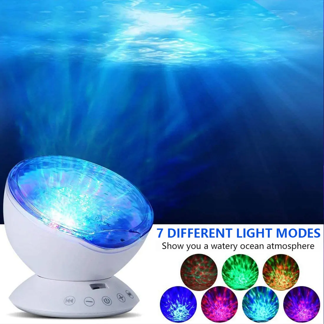 RGB Colors Project USB Light Projector LED Light Projector Music Player Aid Sleeping Night Light Ocean Wave LED Night Light
RGB Colors Project USB Light Projector LED Light Projector Music Player Aid Sleeping Night Light Ocean Wave LED Night Light