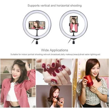 10.2 Inch Dimmable Ring Light Phone Photography Live Streaming Selfie LED Ring Lamp RGBW Light
10.2 Inch Dimmable Ring Light Phone Photography Live Streaming Selfie LED Ring Lamp RGBW Light