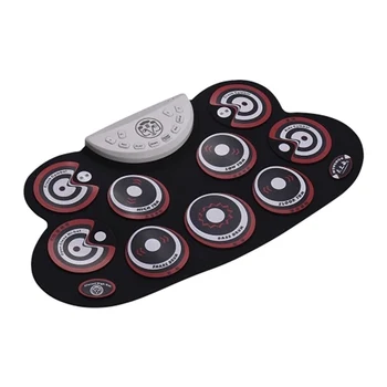 Portable Silicone Drum Pad Electronic Cartoon Roll Up Drum Set For Children Practice Entertainment Learning Gift 
Portable Silicone Drum Pad Electronic Cartoon Roll Up Drum Set For Children Practice Entertainment Learning Gift