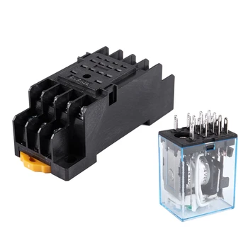 MY4NJ DC 24V Coil Power Relay DIN Rail Mounted 14 Pin 4PDT w Socket
MY4NJ DC 24V Coil Power Relay DIN Rail Mounted 14 Pin 4PDT w Socket