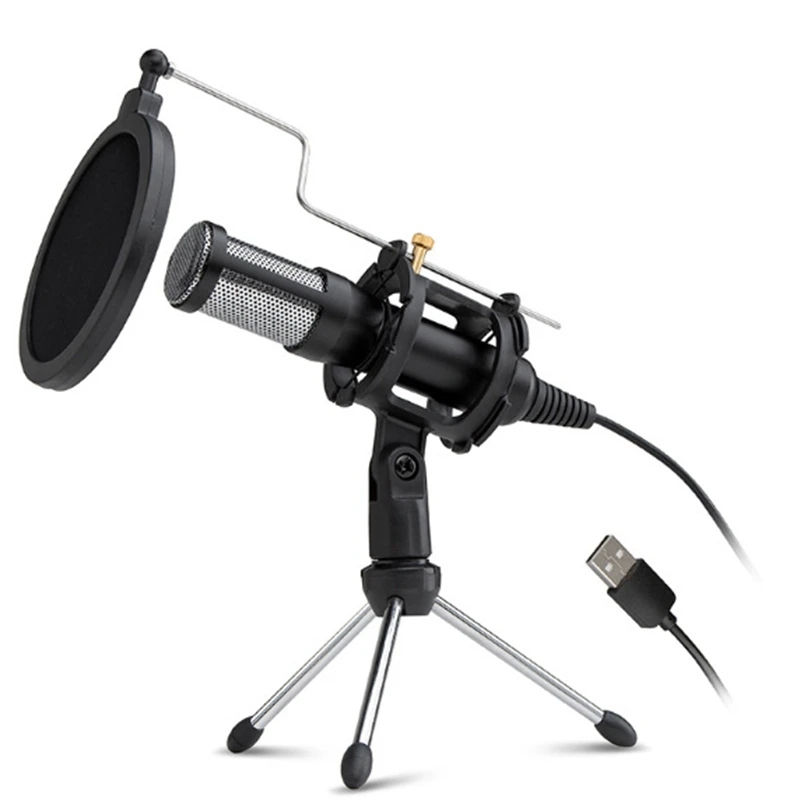 Professional USB Microphone Condenser Microphone Computer Microphone Conference Voice PS4 Gaming Microphone USB MIC for Conferen
Professional USB Microphone Condenser Microphone Computer Microphone Conference Voice PS4 Gaming Microphone USB MIC for Conferen