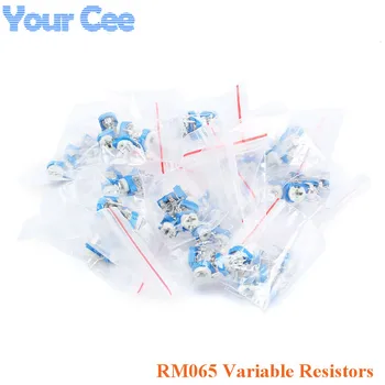 13Type*5pcs=65PCS Trimming Potentiometer RM065 Adjustment 100R-1M Horizontal Trimpot Variable Resistors Assorted Kit
13Type*5pcs=65PCS Trimming Potentiometer RM065 Adjustment 100R-1M Horizontal Trimpot Variable Resistors Assorted Kit