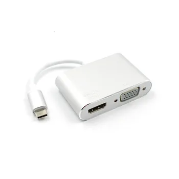 SALE 4kX2K Type-c To HDMI + VGA Converter Fit For Laptop MacBook Computer Adapter Type-c Two In One Wholesale Quick delivery
SALE 4kX2K Type-c To HDMI + VGA Converter Fit For Laptop MacBook Computer Adapter Type-c Two In One Wholesale Quick delivery