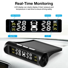 Smart Car TPMS Tire Pressure Monitoring System Solar Power Digital TMPS LCD Display USB Auto Security Alarm Tire Pressure Sensor
Smart Car TPMS Tire Pressure Monitoring System Solar Power Digital TMPS LCD Display USB Auto Security Alarm Tire Pressure Sensor