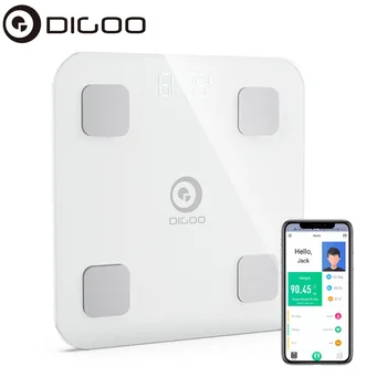 DIGOO Bluetooth Scales Floor Body Weight Bathroom Scale Smart Backlit Display Scale Body Weight Body Fat Water Muscle Mass BMI
DIGOO Bluetooth Scales Floor Body Weight Bathroom Scale Smart Backlit Display Scale Body Weight Body Fat Water Muscle Mass BMI