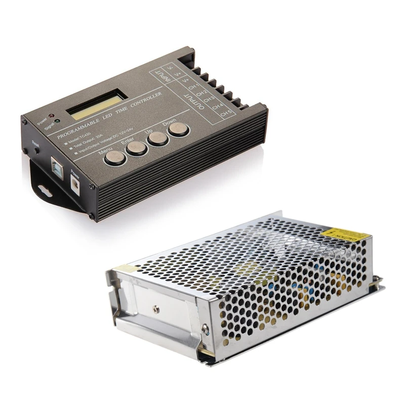 BEST2 Pcs LED Strip Accessories: 1 Pcs Switching Power Supply Transformer Power Supply Driver 100W DC12V 8.5A & 1 Pcs Programmab
BEST2 Pcs LED Strip Accessories: 1 Pcs Switching Power Supply Transformer Power Supply Driver 100W DC12V 8.5A & 1 Pcs Programmab