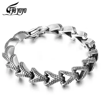 EyeYoYo 210mm Men's Titanium Steel Cast Scale Pattern Bracelet Punk Bracelet
EyeYoYo 210mm Men's Titanium Steel Cast Scale Pattern Bracelet Punk Bracelet