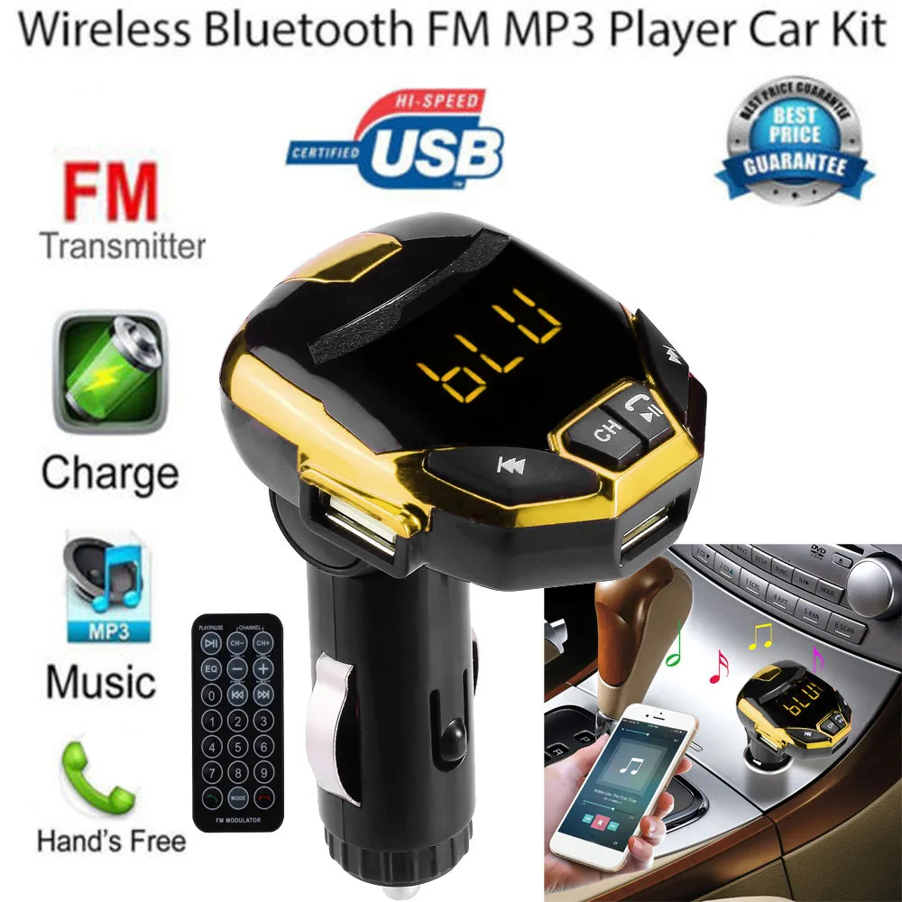 Car Bluetooth FM Transmitter Wireless Handsfree Audio Receiver Auto MP3 Player 3.1A Dual USB Fast Charger Car Accessories#G1
Car Bluetooth FM Transmitter Wireless Handsfree Audio Receiver Auto MP3 Player 3.1A Dual USB Fast Charger Car Accessories#G1