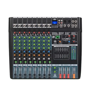EV8 8-channel professional mixer with USB reverberation 24 digital effects conference stage performance tuner Bluetooth function 
EV8 8-channel professional mixer with USB reverberation 24 digital effects conference stage performance tuner Bluetooth function