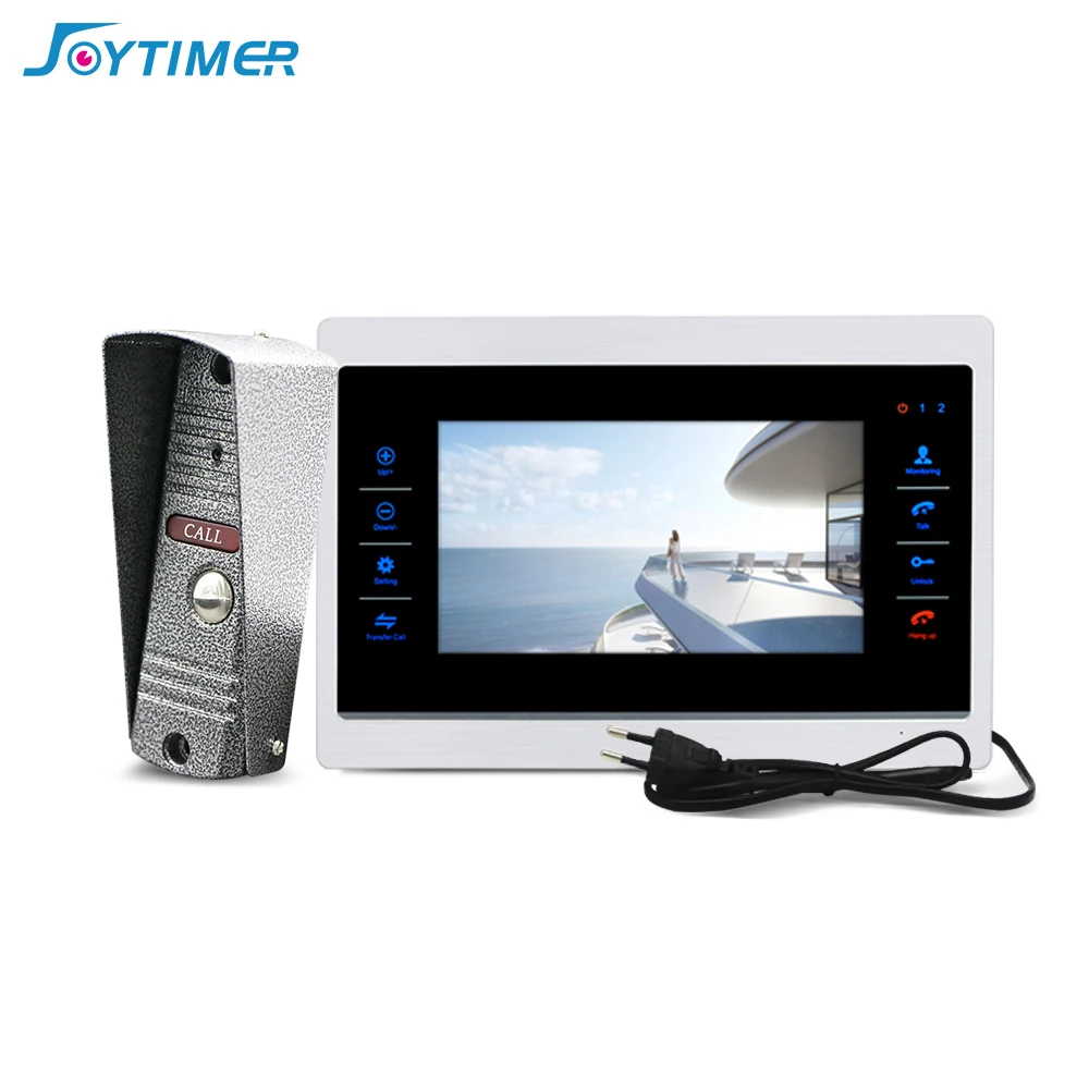 Фото Joytimer практичный 7 дюймов видео-телефон двери вызывное устройство с дверным