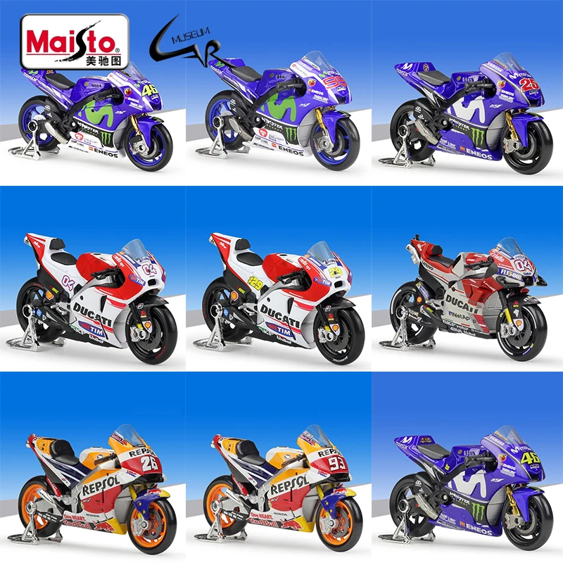 Maisto 1:18 2018 YAMAHA YZR M1 46 V.Rossi Andrea Honda Repsol RC213V 93 Marquez Racing Metal Diecast Scale Motorcycle Collection
Maisto 1:18 2018 YAMAHA YZR M1 46 V.Rossi Andrea Honda Repsol RC213V 93 Marquez Racing Metal Diecast Scale Motorcycle Collection