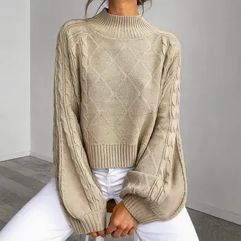 Autumn Winter Lantern Sleeve Sweater Female Pullover Solid Sexy Jumper Knitwear Casual Loose Knitted Sweater Women
Autumn Winter Lantern Sleeve Sweater Female Pullover Solid Sexy Jumper Knitwear Casual Loose Knitted Sweater Women
