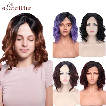 S-noilite Synthetic Wigs Lace Front Wigs Ombre Purple Brown Red Wigs Short Wavy Lace Wigs Heat Resistant Wig For Women Fake Hair
S-noilite Synthetic Wigs Lace Front Wigs Ombre Purple Brown Red Wigs Short Wavy Lace Wigs Heat Resistant Wig For Women Fake Hair