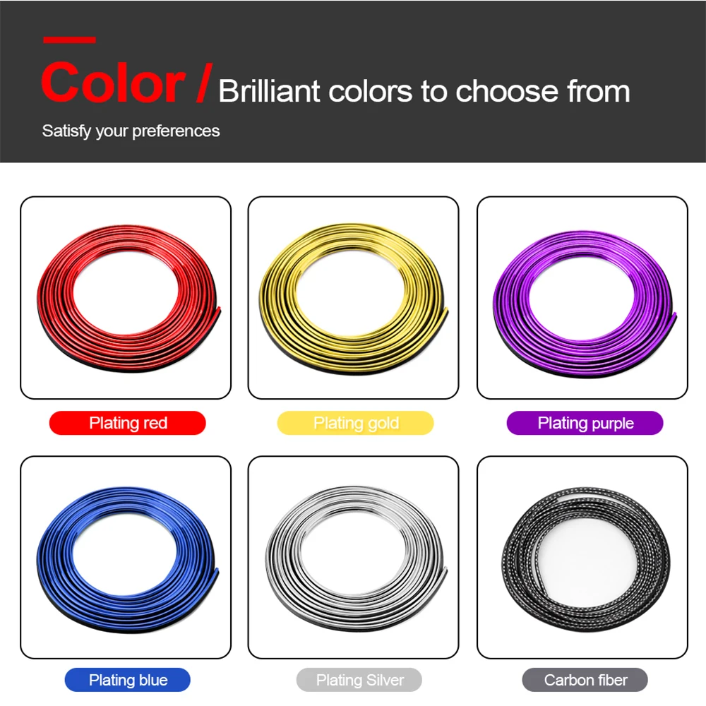 5M Car Styling Universal DIY Flexible Interior Decoration Moulding Trim Strips Car Central Control and Door Decoration Strip
5M Car Styling Universal DIY Flexible Interior Decoration Moulding Trim Strips Car Central Control and Door Decoration Strip