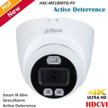 Dahua 4K HDCVI Camera Fixed IR Eyeball Camera Real-time Video Transmission Active Deterrence with Red blue light Waterproof IP67
Dahua 4K HDCVI Camera Fixed IR Eyeball Camera Real-time Video Transmission Active Deterrence with Red blue light Waterproof IP67