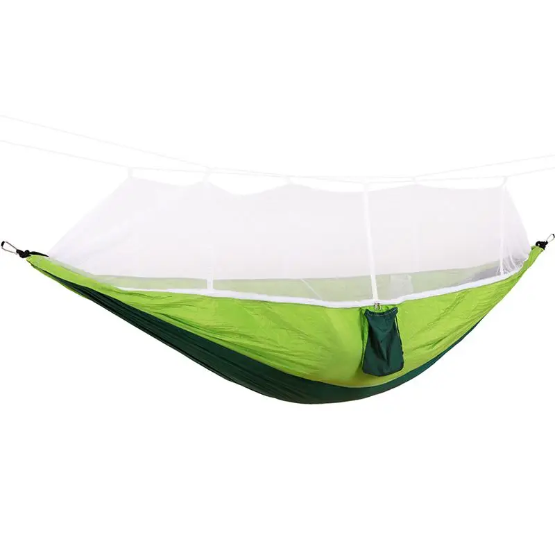 Hot Sale Portable High Strength Parachute Fabric Camping Hammock Hanging Bed With Mosquito Net Sleeping Hammock
Hot Sale Portable High Strength Parachute Fabric Camping Hammock Hanging Bed With Mosquito Net Sleeping Hammock