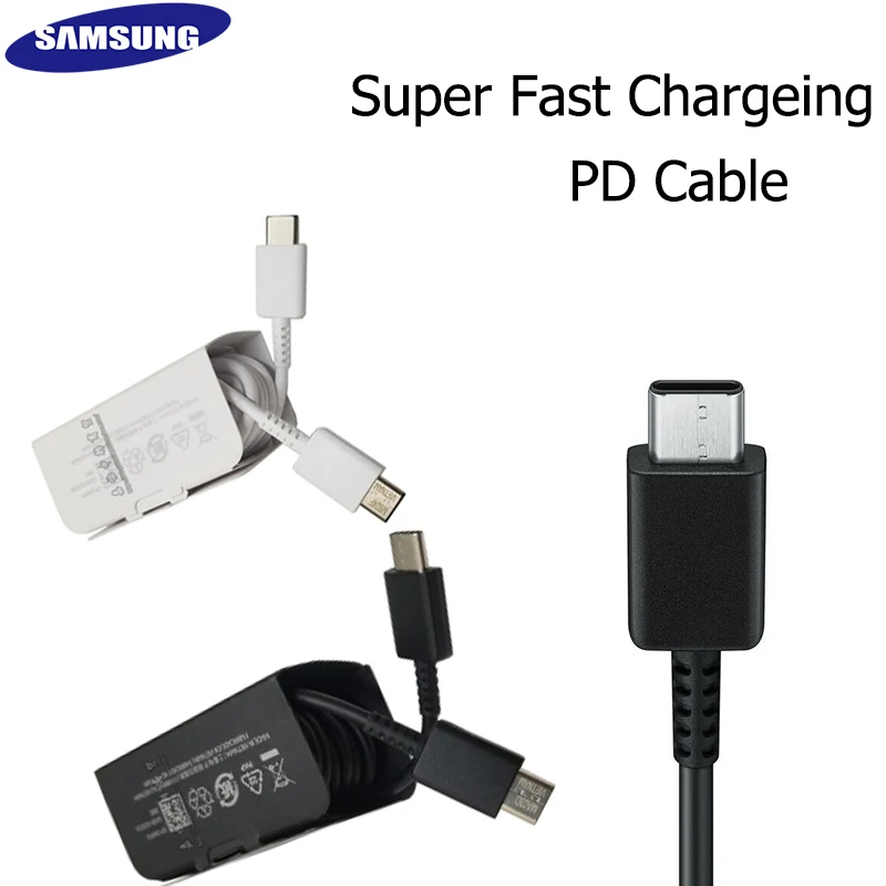 Original Samsung PD Type C Cable USB-C to USB-C Cable Fast Charing EP-DG977 for Samsung Galaxy Fold Note 10 S10 S20 Ultra S9
Original Samsung PD Type C Cable USB-C to USB-C Cable Fast Charing EP-DG977 for Samsung Galaxy Fold Note 10 S10 S20 Ultra S9