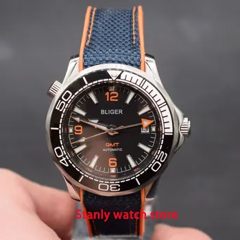 Sapphire Glass Bliger 41mm black dial black white bezel GMT function luminous marks automatic movement men's wrist watches
Sapphire Glass Bliger 41mm black dial black white bezel GMT function luminous marks automatic movement men's wrist watches