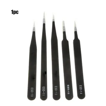 ESD-10 to ESD-15 Anti-static Curved Straight Tip Forceps Precision Soldering Tweezers Set Electronic ESD Tweezers Tool
ESD-10 to ESD-15 Anti-static Curved Straight Tip Forceps Precision Soldering Tweezers Set Electronic ESD Tweezers Tool