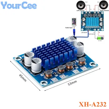 XH-A232 Amplifier Module 30W+30W 2.0 Channel DC8-26V 3A Digital Stereo Audio D Type Power Amplifier Board Module
XH-A232 Amplifier Module 30W+30W 2.0 Channel DC8-26V 3A Digital Stereo Audio D Type Power Amplifier Board Module