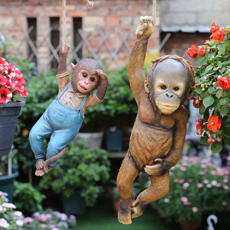 Pastoral Simulation Animal Monkey Resin Pendant Garden Courtyard Park Ornaments Crafts Outdoor Villa Tree Sculpture Decoration
Pastoral Simulation Animal Monkey Resin Pendant Garden Courtyard Park Ornaments Crafts Outdoor Villa Tree Sculpture Decoration