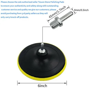 7pcs 6 Inch Sponge Polishing Waxing Buffing Pads Kit Set For Car Polisher Buffer,The Package Comes With A Drill Adapter
7pcs 6 Inch Sponge Polishing Waxing Buffing Pads Kit Set For Car Polisher Buffer,The Package Comes With A Drill Adapter