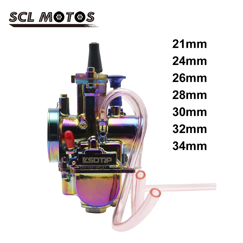 

SCL MOTOS Universal Motorcycle Carburetor 21 24 26 28 30 32 34mm Carb Power Jet Dirt Bike 4T PWK Carburador 110cc 250cc 125cc