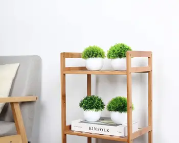 4PCS Artificial Plants Potted Artificial Ball Shaped Tree Fake Fresh Green Grass in White Plastic Pot for Home Decorate 
4PCS Artificial Plants Potted Artificial Ball Shaped Tree Fake Fresh Green Grass in White Plastic Pot for Home Decorate