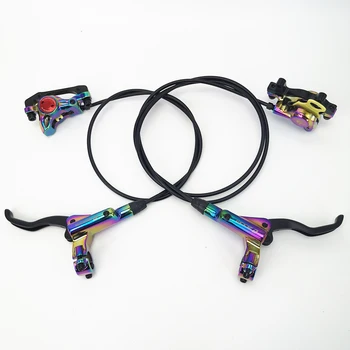 MTB Bike Colorful Hydraulic Disc Brake Kit 800/1400mm Mountain Bicycle Oil pressure Disc Brake Rainbow Set PK M395 M447
MTB Bike Colorful Hydraulic Disc Brake Kit 800/1400mm Mountain Bicycle Oil pressure Disc Brake Rainbow Set PK M395 M447
