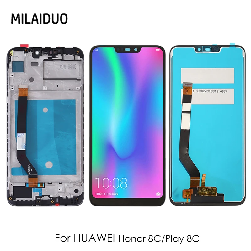 LCD For Huawei Honor 8C Display 6.26'' Touch Screen Digitizer Assembly For Honor Play 8C BKK-AL10 BKK-L21 LCD Replacement
LCD For Huawei Honor 8C Display 6.26'' Touch Screen Digitizer Assembly For Honor Play 8C BKK-AL10 BKK-L21 LCD Replacement