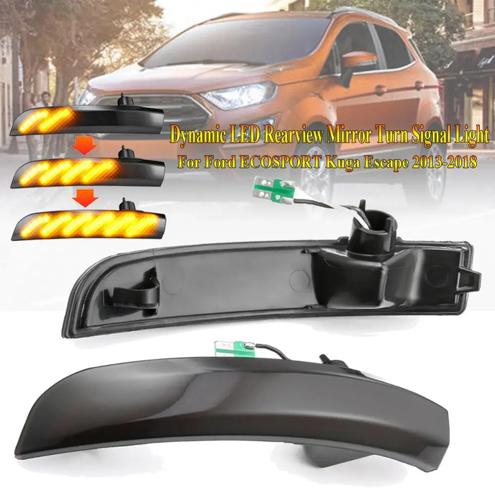 2pcs Dynamic Turn Signal Light LED Side Wing Rearview Mirror Indicator Blinker Light For Ford EcoSport Kuga Escape 2013-2018
2pcs Dynamic Turn Signal Light LED Side Wing Rearview Mirror Indicator Blinker Light For Ford EcoSport Kuga Escape 2013-2018