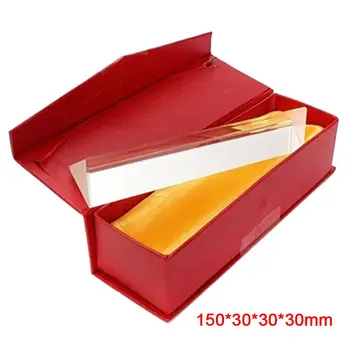 15cmx3cm Rainbow Optical Glass Triple Triangular Prism Physics Teaching Light Spectrum with Gift Box
15cmx3cm Rainbow Optical Glass Triple Triangular Prism Physics Teaching Light Spectrum with Gift Box