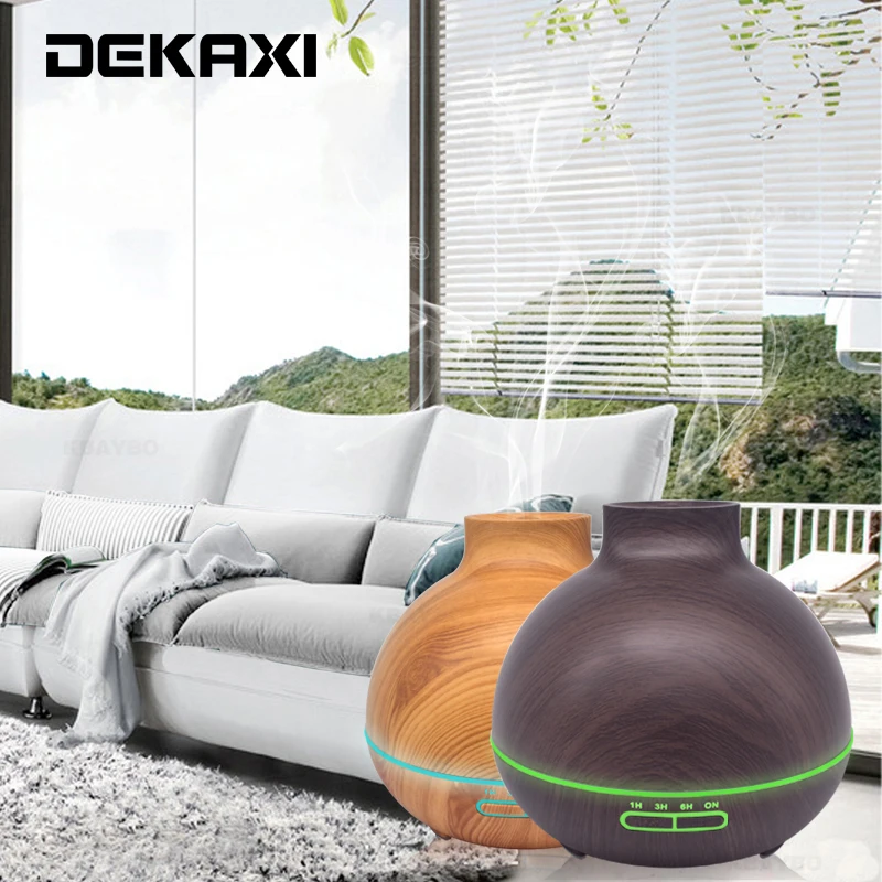 DEKAXI 400ml Wood Grain Ultrasonic Humidifier Ultrasonic Aromatherapy Diffuser essential oil for Office Home Bedroom Living Room
DEKAXI 400ml Wood Grain Ultrasonic Humidifier Ultrasonic Aromatherapy Diffuser essential oil for Office Home Bedroom Living Room