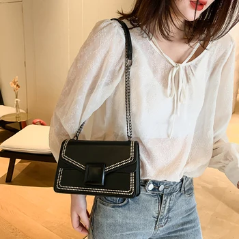 Casual PU Leather Purse Crossbody Bag Women Rivet Chain Small Shoulder Messenger Travel Rivet Envelope Crossbody Bag 
Casual PU Leather Purse Crossbody Bag Women Rivet Chain Small Shoulder Messenger Travel Rivet Envelope Crossbody Bag